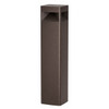 G8 Round 4-Zone Quadrant Modular Bollard, Power and CCT Adjustable, 10W|18W|25W, 80lm/W, 3000K|4000K|5000K, Chrome Reflector, Black|Bronze