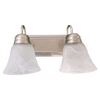 EiKO BRV Leawood Vanity, 2 A19 Lamps, Bronze or Nickel Finish