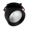 Lotus LED Lights 3" Bullet Floating Gimbal LED, 14W, Adjustable, 5CCT Selectable, White/Black Trim