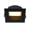 Lotus LED Lights LE4SR 4" Square Deep Regressed LED, 11W, 5CCT Selectable, White or Black Trim