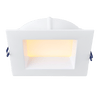 Lotus LED Lights LE6SR Series, 6" Square Deep Regressed LED, 5CCT Selectable, 14.5W, White or Black Trim