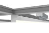 Westgate SCXT Series 4' 1" Wide Linear Fixture, 20/30/40W, 2200/3300/4400lm, 3000K/3500K/4000K, 120-277VAC, 0-10V Dimmable, Direct Downlight, Black