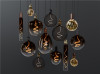 Westgate DPL Series Decorative Filament LED Pendant Lamp, Round Metal Mesh, 1800K, 4W, 120V, E26 Medium Base
