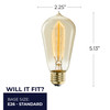 Bulbrite Incandescent 40 Watt ST18 Nostalgic Hairpin Light Bulb With An Antique Finish And Medium Screw (E26) Base, 2200K (Amber Light) - alternate image 4