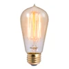 Bulbrite Incandescent 40 Watt ST18 Nostalgic Thread Light Bulb With An Antique Finish And Medium Screw (E26) Base, 2200K (Amber Light) - main product image