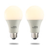 Bulbrite Solana Smart LED Wifi Light Bulb, A19 / E26 Base, 8W, 2200K-6500K, White Finish, 2 Pack - main product image