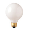 Bulbrite Incandescent 40 Watt G30 Light Bulbs With A White Finish And Medium Screw (E26) Base, 2700K (Warm White Light) - main product image