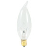 Bulbrite Incandescent 25 Watt CA10 Light Bulb With A Clear Finish And Candelabra Screw (E12) Base, 2700K (Warm White Light) - main product image