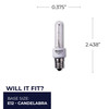 Bulbrite Krypton/Xenon 20 Watt T3 Light Bulb With A Frost Finish, 2700K (Warm White Light) - alternate image 2