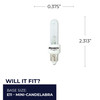 Bulbrite Krypton/Xenon 40 Watt T3 Light Bulb, 2700K (Warm White Light) - alternate image 12