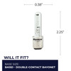 Bulbrite Krypton/Xenon 60 Watt T3 Light Bulb With A Clear Finish, 2700K (Warm White Light) - alternate image 4