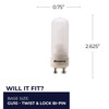 Bulbrite Halogen 35 Watt Djd Light Bulb With A Frost Finish And Twist & Lock Bi-Pin (GU10) Base, 2900K (Soft White Light) - alternate image 2
