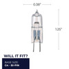 Bulbrite Incandescent 10 Watt T3 Light Bulbs With A Clear Finish And Bi-Pin (G4) Base, 2900K (Soft White Light) - alternate image 3