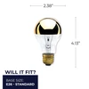 Bulbrite Incandescent 60 Watt A19 Light Bulb With Medium Screw (E26) Base, 2700K (Warm White Light) - alternate image 9
