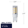 Bulbrite LED 4.5 Watt T6 Light Bulb With Bi-Pin (G9) Base - alternate image 3