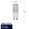 Bulbrite LED 4.5 Watt T6 Light Bulb With Bi-Pin (G9) Base - alternate image 7