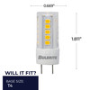 LED Filament 4.5 Watt T5 Light Bulb With A Bi-Pin G4 Base - 3000K (Soft White Light) 400 Lumens - alternate image 3