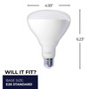 Bulbrite LED 15 Watt BR40 Light Bulb With A Frost Finish And Medium Screw (E26) Base - alternate image 4
