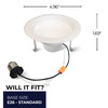 Bulbrite LED 12 Watt Downlight Fixture With A White Finish - alternate image 6