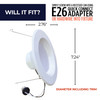 Bulbrite LED 14 Watt Downlight Fixture With A White Finish - alternate image 6
