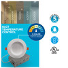 LED 4" Round Recessed Downlight Fixture With Metal Jbox, 75W Equivalent, 5 CCT - 27/30/35/40/50K - alternate image 5