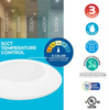 14-Watt LED 7" Disc, 5 CCT - 27/30/35/40/50K 1100 Lumens, White Finish - alternate image 5