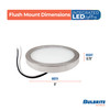 Bulbrite LED 10.3 Watt Flush Mount Fixture, 3000K (Soft White Light) - alternate image 15