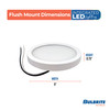 5" Round 10.3-Watt 5 Color Selectable LED Flush Mount Light, 850 Lumens, White Finish - alternate image 4