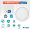 5" Round 10.3-Watt 5 Color Selectable LED Flush Mount Light, 850 Lumens, White Finish - alternate image 7