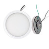 5" Round 10.3-Watt 5 Color Selectable LED Flush Mount Light, 850 Lumens, White Finish - angled view