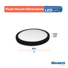 Bulbrite LED 14 Watt Flush Mount Fixture, 3000K (Soft White Light) - alternate image 4