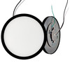 Bulbrite LED 14 Watt Flush Mount Fixture, 3000K (Soft White Light) - angled view