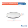 7" Round 10.3-Watt 5 Color Selectable LED Flush Mount Light, 1150 Lumens, White Finish - alternate image 4
