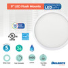 9" Round 17-Watt 5 Color Selectable LED Flush Mount Light, 1400 Lumens, White Finish - alternate image 7