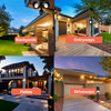 Wired Outdoor 2-Head LED Security Flood Light, White Finish - alternate image 7