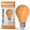 25-Watt Equivalent Ceramic Amber Color A19 Weatherproof Outdoor E26 Medium Base LED Light Bulb - alternate image 2
