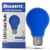 25-Watt Equivalent Ceramic Blue Color A19 Weatherproof Outdoor E26 Medium Base LED Light Bulb - alternate image 2