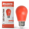25-Watt Equivalent Ceramic Red Color S14 Weatherproof Outdoor E26 Medium Base LED Light Bulb - alternate image 2
