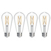 Bulbrite LED 7.6 Watt ST18 Light Bulb With A Clear Finish And Medium Screw (E26) Base, Pack Of 4 - main product image