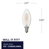 Bulbrite LED 5 Watt B11 Light Bulb With Candelabra Screw (E12) Base - alternate image 3