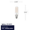 Bulbrite LED 4.5 Watt T6 Light Bulb With Candelabra Screw (E12) Base - alternate image 2