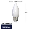 Bulbrite LED 5.5 Watt B11 Light Bulb With Medium Screw (E26) Base - alternate image 6