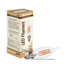 Bulbrite LED 6.5 Watt CA10 Flame Light Bulb With A Clear Finish And Candelabra Screw (E12) Base - alternate image 4