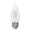 Bulbrite LED 4.5 Watt CA10 Flame Light Bulb With A Clear Finish, 2700K (Warm White Light) - main product image