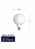 Bulbrite LED 8.5 Watt G40 Light Bulb With Medium Screw (E26) Base - alternate image 5