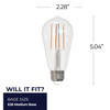 Bulbrite LED 13 Watt ST18 Light Bulb With A Clear Finish And Medium Screw (E26) Base, 5000K (Soft Daylight Light) - alternate image 3