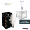 Bulbrite LED 4 Watt Pendant Fixture With A Clear Finish, 2200K (Amber Light) - alternate image 2
