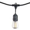 Bulbrite 30-Foot String Light Kit With Clear Shatter Resistant Vintage Style S14 LED Lamps Included - main product image