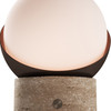 Orb Rechargeable Cordless LED Table Lamp, 3-Levels Brightness Touch Sensor Control, Travertine / Chocolate Bronze - alternate image 4