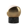Orb Rechargeable Cordless LED Table Lamp, 3-Levels Brightness Touch Sensor Control, Black Marble / Brushed Brass - alternate image 9